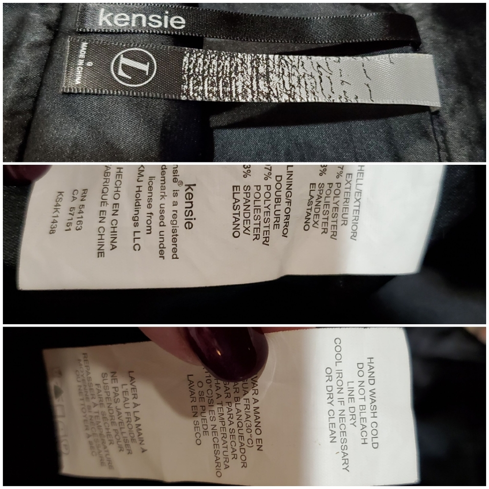Kensie satin textured skorts NWOT - Picture 8 of 8